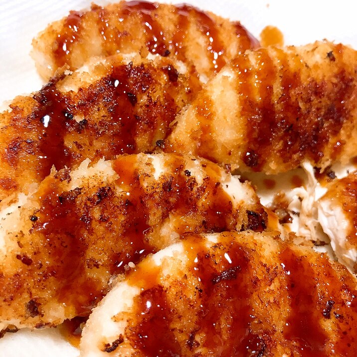 砂糖で柔らか 超しっとり ふわふわささみフライ レシピ 作り方 By ミートソース 楽天レシピ